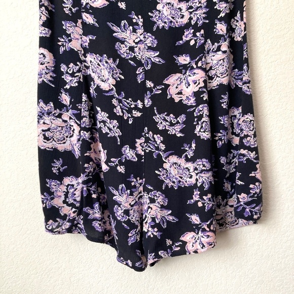 Billabong Boho Festival Frenzy Floral Print Button Front Romper Beachy - Picture 8 of 10